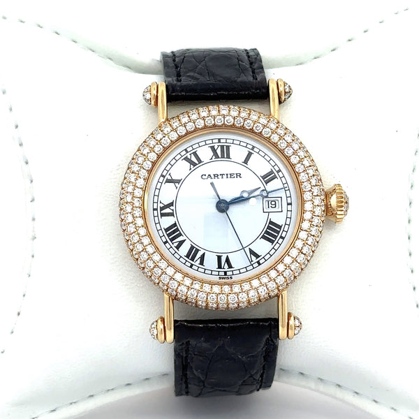 Cartier Diabolo Diamond 18KT Gold Watch, 31mm