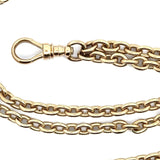 Antique 14KT Yellow Gold Cable Chain, 36" Inches - KFK, Inc.