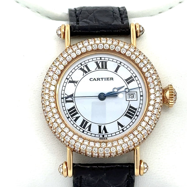Cartier Diabolo Diamond 18KT Gold Watch, 31mm - KFK, Inc.