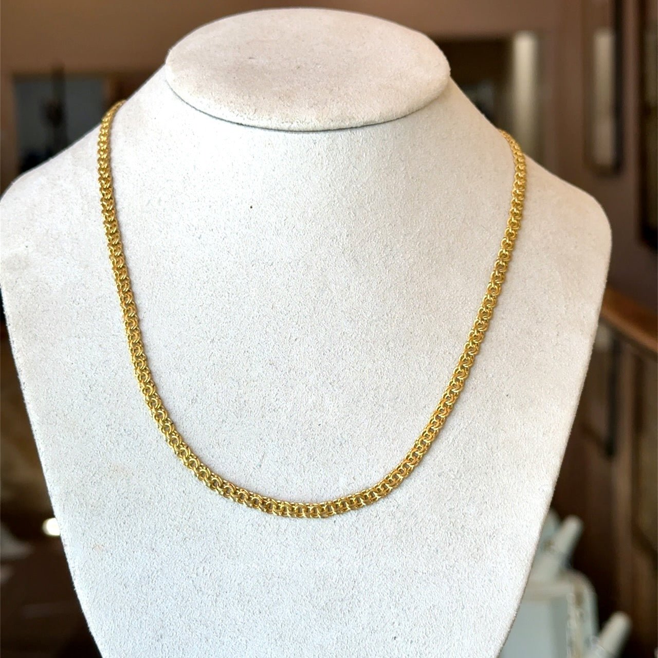 【Kyon⭐️】 vintage-18kt-yellow-gold-chain
