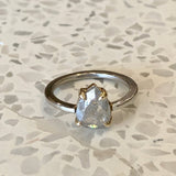 Pear-Shaped Raw Diamond Ring - KFKJewelers