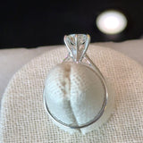 1.17CT round diamond solitaire, J Color, VVS2 Clarity with GIA report set in 14KT white gold KFK Jewelers Los Angeles