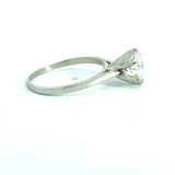 1.17CT round diamond solitaire, J Color, VVS2 Clarity with GIA report set in 14KT white gold KFK Jewelers Los Angeles