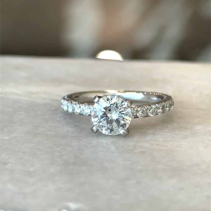 1.15CT Round Brilliant Diamond Engagement Ring - KFK, Inc.