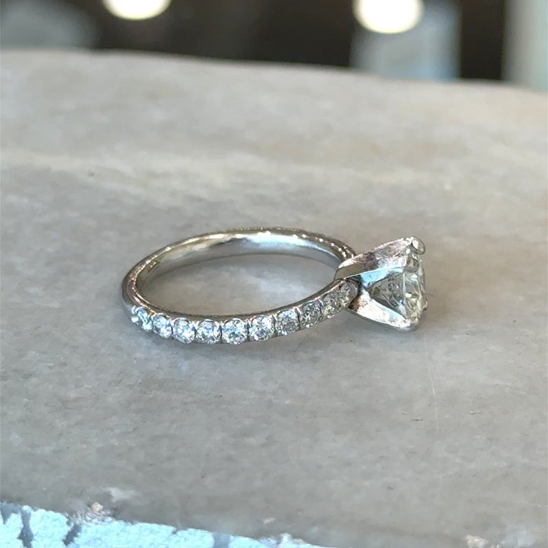 1.15CT Round Brilliant Diamond Engagement Ring - KFK, Inc.