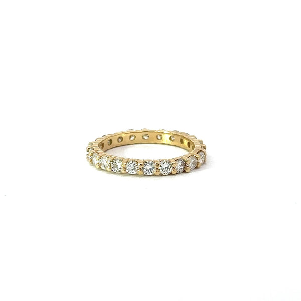 1.19CT Diamond Eternity Band, 18KT Yellow Gold, Size 5.75 - KFK, Inc.