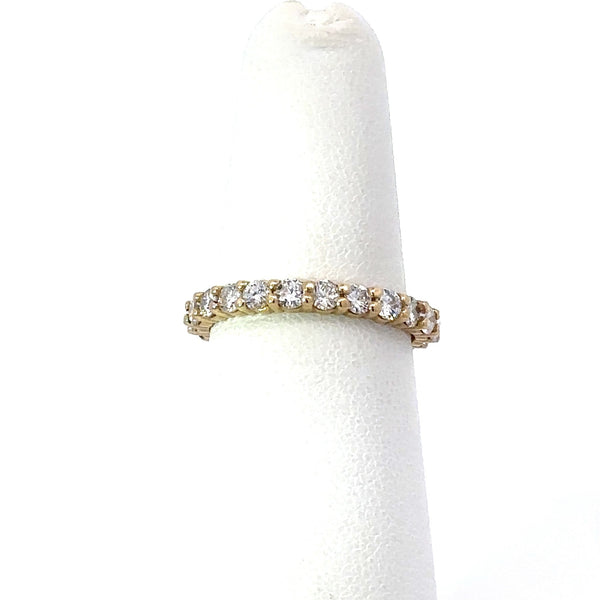 1.19CT Diamond Eternity Band, 18KT Yellow Gold, Size 5.75 - KFK, Inc.