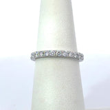 14KT White Gold .50CT Diamond Half Eternity Band - KFK, Inc.