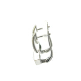 14KT White Gold Diamond and Blue Topaz Drop Earrings - KFK, Inc.