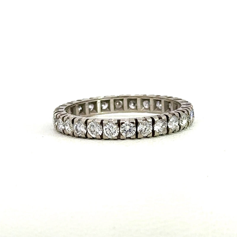 14KT White Gold Diamond Eternity Band, Size 5.25 - KFK, Inc.