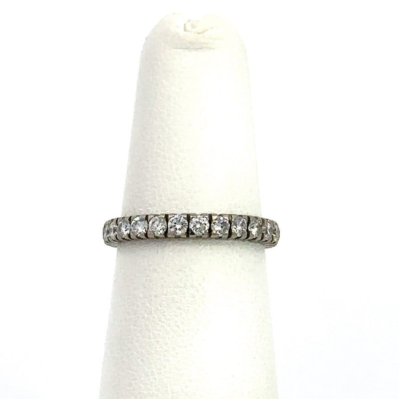 14KT White Gold Diamond Eternity Band, Size 5.25 - KFK, Inc.