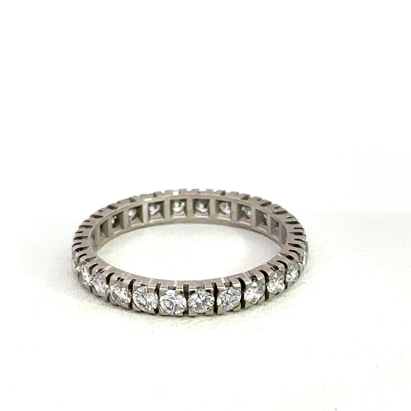 14KT White Gold Diamond Eternity Band, Size 5.25 - KFK, Inc.