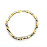 14KT Yellow and White Gold with 1.00CT Bezel - Set Diamonds - KFK, Inc.