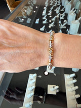 14KT Yellow and White Gold with 1.00CT Bezel - Set Diamonds - KFK, Inc.