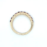 14KT Yellow Gold Bar - Set Ruby Band - KFK, Inc.