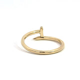 14KT Yellow Gold Diamond Nail Ring - KFK, Inc.