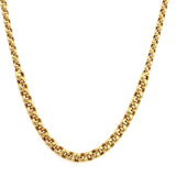 14KT Yellow Gold Graduated Rolo Chain, 17.5" Inches - KFK, Inc.