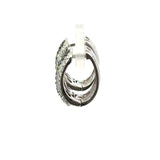 1.78CT Black and White Diamond Hoop Earrings, 14KT White Gold - KFK, Inc.