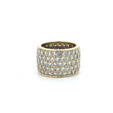 18KT Yellow Gold 6.25CT Diamond Cigar Band KFK Jewelers Los Angeles