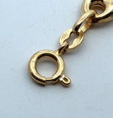 18KT Yellow Gold Puffed Mariner Link Chain, 23.5 Inches - KFK, Inc.