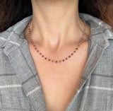 18KT Yellow Gold Ruby Bead Necklace - KFK, Inc.