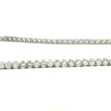 19.10CT Diamond Tennis Necklace 18KT White Gold - KFK, Inc.