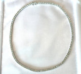 19.10CT Diamond Tennis Necklace 18KT White Gold - KFK, Inc.
