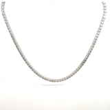 19.10CT Diamond Tennis Necklace 18KT White Gold - KFK, Inc.