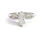 1950's 1CT Marquise Diamond Ring - KFK, Inc.