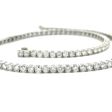 19.10CT diamond tennis necklace set in 18KT white gold 17 inches long KFK Jewelers Los Angeles