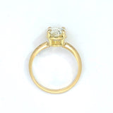 2.00CT Oval Diamond Solitaire in 18KT Yellow Gold - KFK, Inc.
