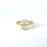 2.00CT Oval Diamond Solitaire in 18KT Yellow Gold - KFK, Inc.