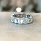 3.00CT Baguette Diamond Platinum Eternity Band - KFK, Inc.