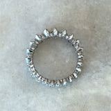 Platinum 4.00CT marquise diamond eternity band size 8 KFK Jewelers Los Angeles