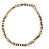 Antique 14KT Rose Gold 5mm Curb Chain Bracelet