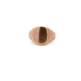 Antique 1914 9KT rose gold signet ring hallmarks 1914 Birmingham KFK Jewelers Los Angeles