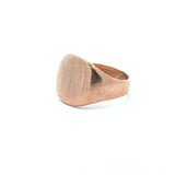 Antique 1914 9KT rose gold signet ring hallmarks 1914 Birmingham KFK Jewelers Los Angeles