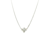 Antique Platinum Marquise Round Diamond Pendant