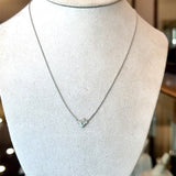Antique Platinum Marquise Round Diamond Pendant