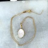 Monica Rich Kosann 18KT yellow gold mother of pearl oval locket KFK Jewelers Los Angeles