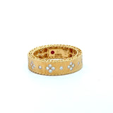 Roberto Coin 18KT rose gold Venetian Princess diamond band KFK Jewelers Los Angeles