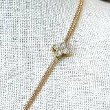 Roberto Coin 18KT Yellow Gold Venetian Princess Diamond Dual Chain Necklace KFK Jewelers Los Angeles