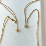 Roberto Coin 18KT Yellow Gold Venetian Princess Diamond Dual Chain Necklace KFK Jewelers Los Angeles
