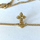 Roberto Coin 18KT Yellow Gold Venetian Princess Diamond Dual Chain Necklace KFK Jewelers Los Angeles