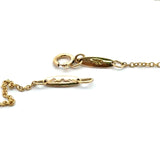 Tiffany Elsa Peretti Spain 18KT yellow gold 15mm open heart pendant necklace KFK Jewelers Los Angeles