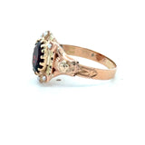 Antique 10KT Gold Garnet and Pearl Ring - KFK, Inc.
