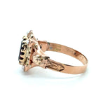 Antique 10KT Gold Garnet and Pearl Ring - KFK, Inc.
