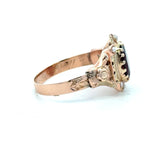 Antique 10KT Gold Garnet and Pearl Ring - KFK, Inc.