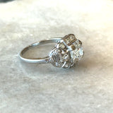 Antique 1.28CT Platinum Art Deco Diamond Ring - KFK, Inc.