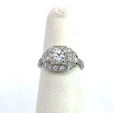 Antique 1.28CT Platinum Art Deco Diamond Ring - KFK, Inc.